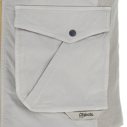 Objects IV Life Gray Cotton Sleeveless Jacket