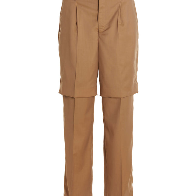 VTMNTS Beige Virgin Wool Dress Pants