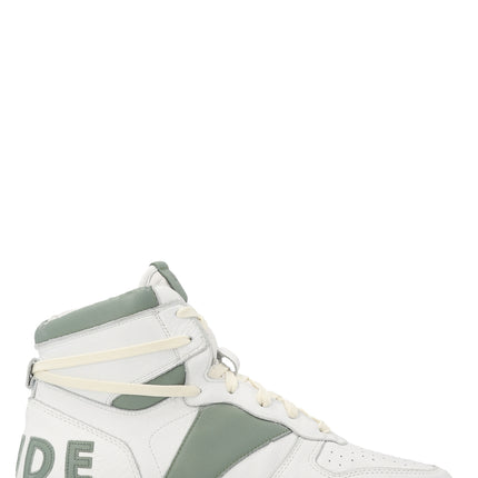 Rhude Bicolor Calfskin High Top Sneakers