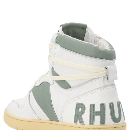 Rhude Bicolor Calfskin High Top Sneakers