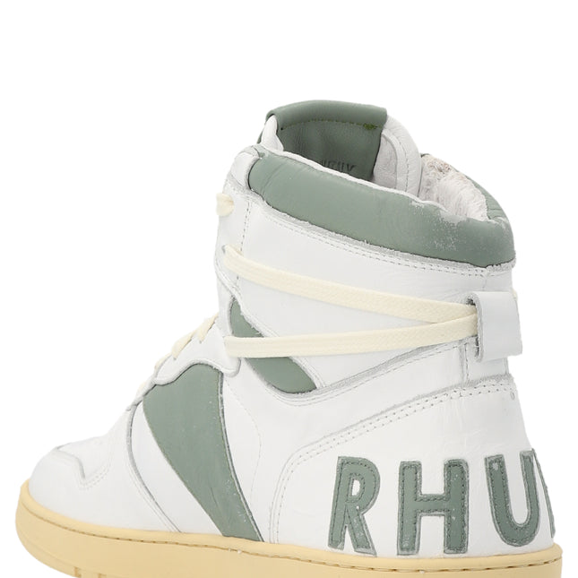 Rhude Bicolor Calfskin High Top Sneakers