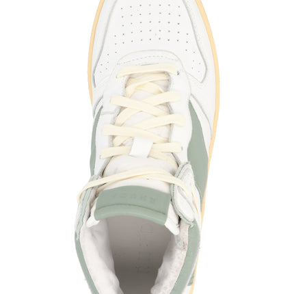 Rhude Bicolor Calfskin High Top Sneakers