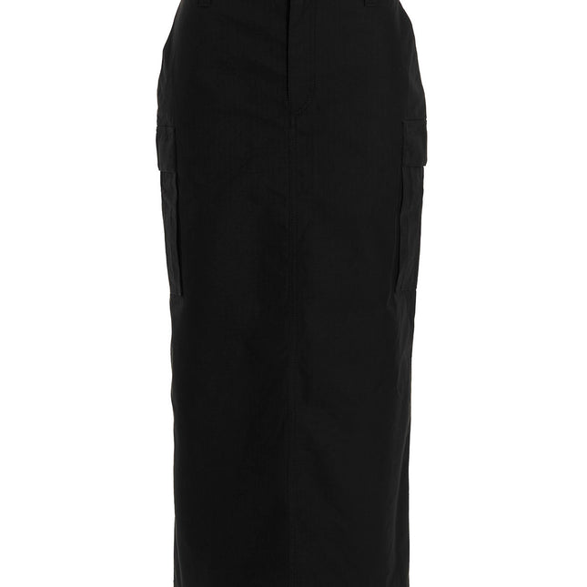 Wardrobe.Nyc Black Cotton Midi Skirt