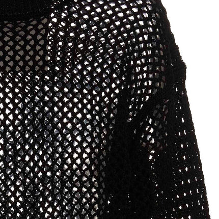RAMAEL Black Cotton Cardigan