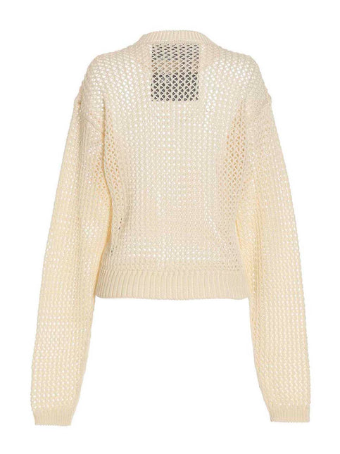RAMAEL White Cotton Cardigan