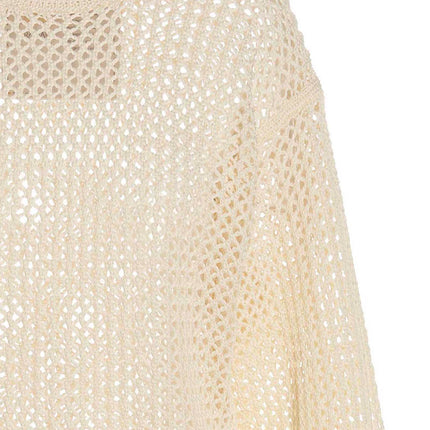 RAMAEL White Cotton Cardigan