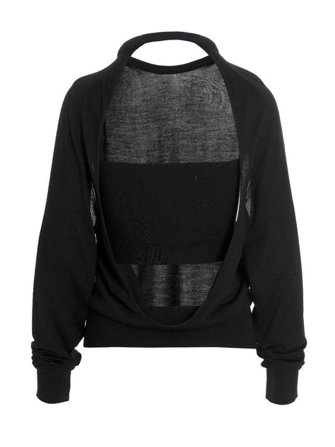 RAMAEL Black Silk Cardigan