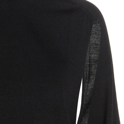 RAMAEL Black Silk Cardigan