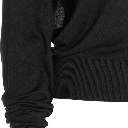 RAMAEL Black Silk Cardigan