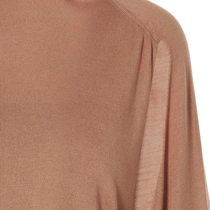 RAMAEL Beige Silk Cardigan