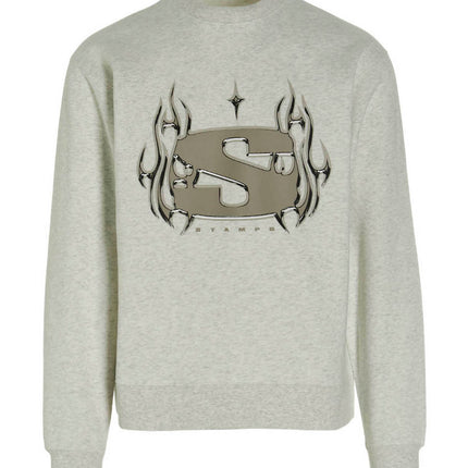 STAMPD Gray Cotton Sweatshirt
