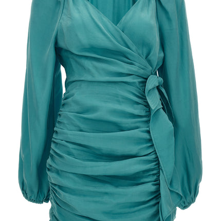 Ungaro Blue Lyocell Mini Skirt