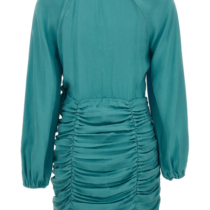 Ungaro Blue Lyocell Mini Skirt