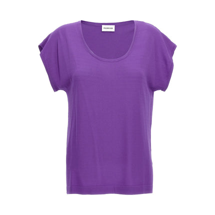 P.A.R.O.S.H. Purple Viscose T-Shirt