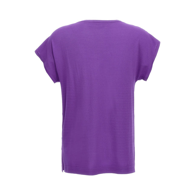 P.A.R.O.S.H. Purple Viscose T-Shirt