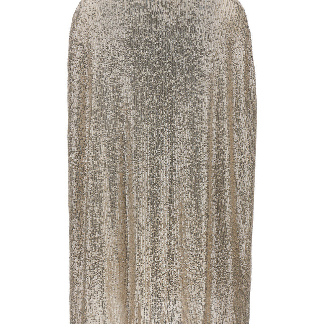 LE TWINS Silver Polyester Short Dress