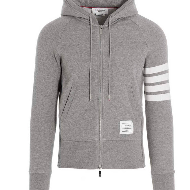 Thom Browne Gray Cotton Sweatshirt