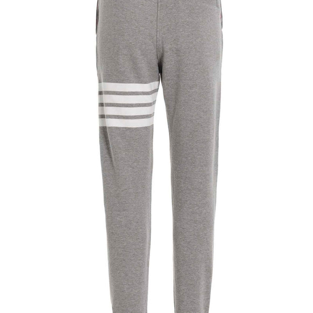 Thom Browne Gray Cotton Joggers (Workout Pants)