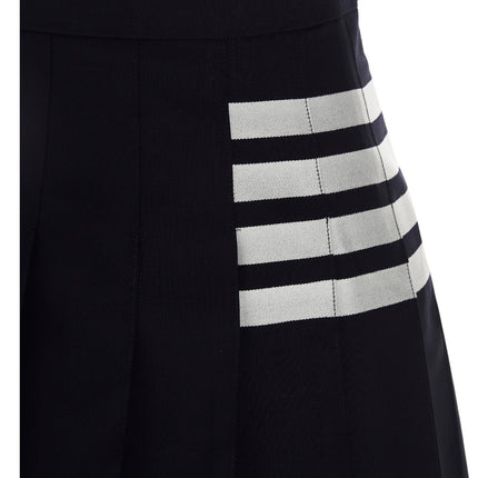 Thom Browne Blue Wool Long Skirt
