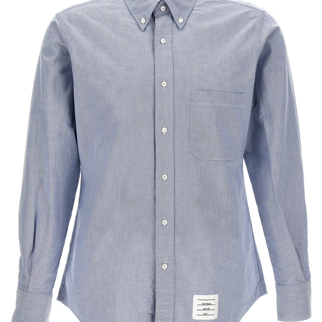 Thom Browne Blue Cotton Blouse