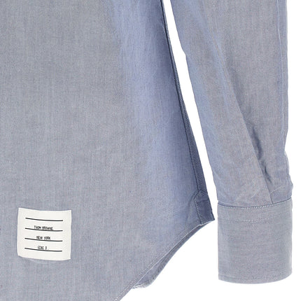 Thom Browne Blue Cotton Blouse