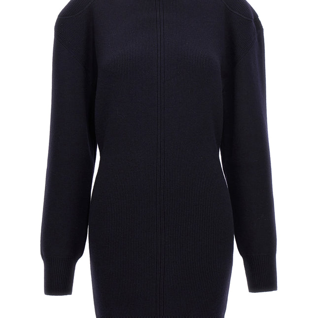 Stella McCartney Blue Wool Midi Skirt
