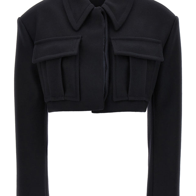 Stella McCartney Black Wool Full-Length Jacket