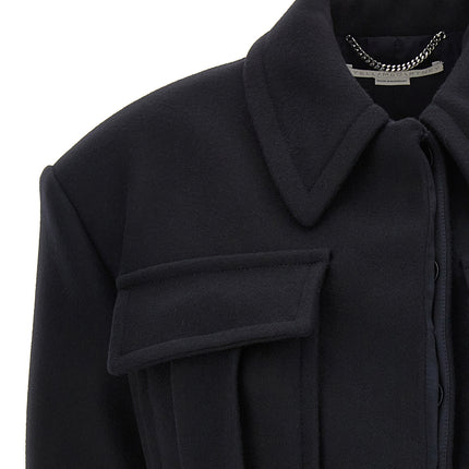 Stella McCartney Black Wool Full-Length Jacket