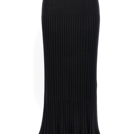Proenza Schouler Black Silk Midi Skirt