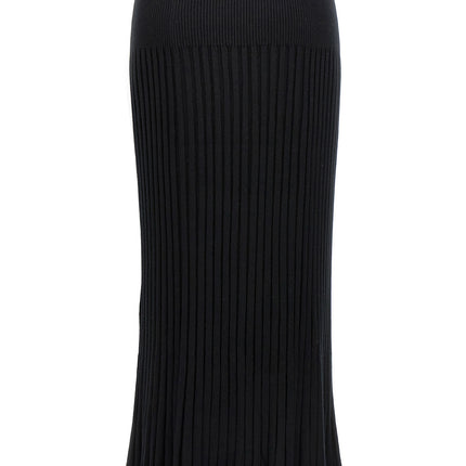 Proenza Schouler Black Silk Midi Skirt