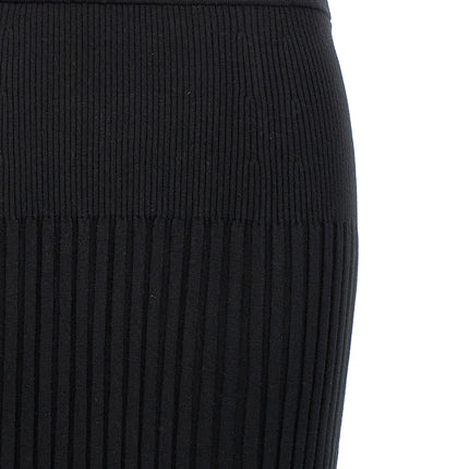 Proenza Schouler Black Silk Midi Skirt