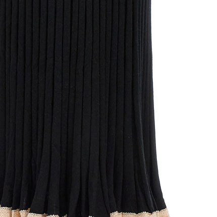 Proenza Schouler Black Silk Midi Skirt