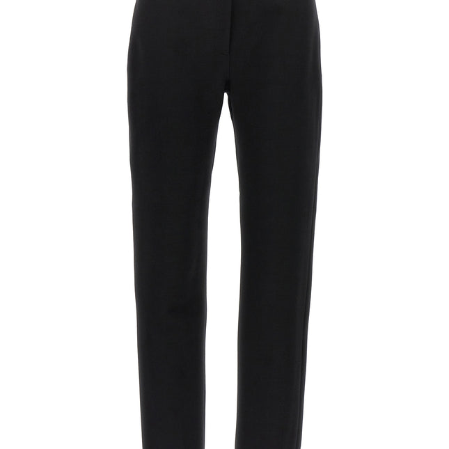 Ferragamo Black Elastane Skinny Pants
