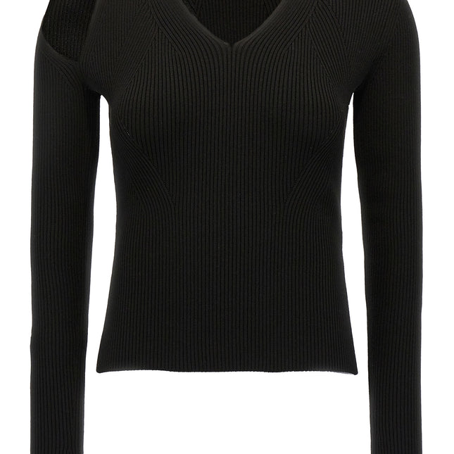 Alexander McQueen Black Wool Cardigan