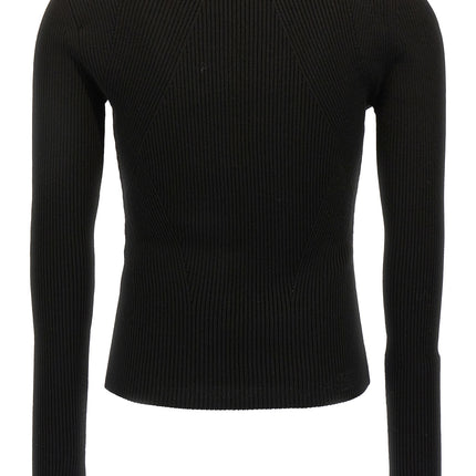 Alexander McQueen Black Wool Cardigan
