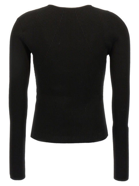 Alexander McQueen Black Wool Cardigan