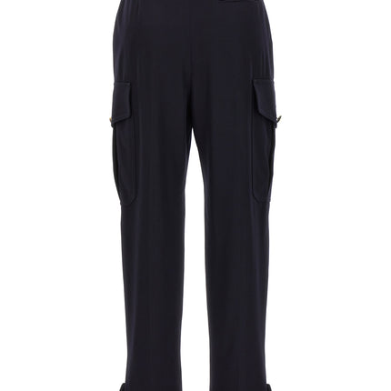 Alexander McQueen Blue Wool Cargo Pants