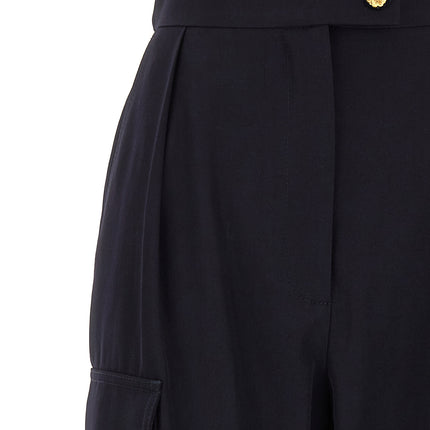 Alexander McQueen Blue Wool Cargo Pants