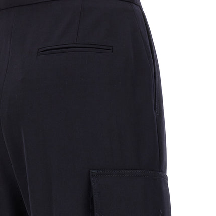 Alexander McQueen Blue Wool Cargo Pants