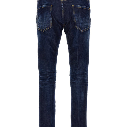 Dsquared² Blue Cotton Skinny Jeans