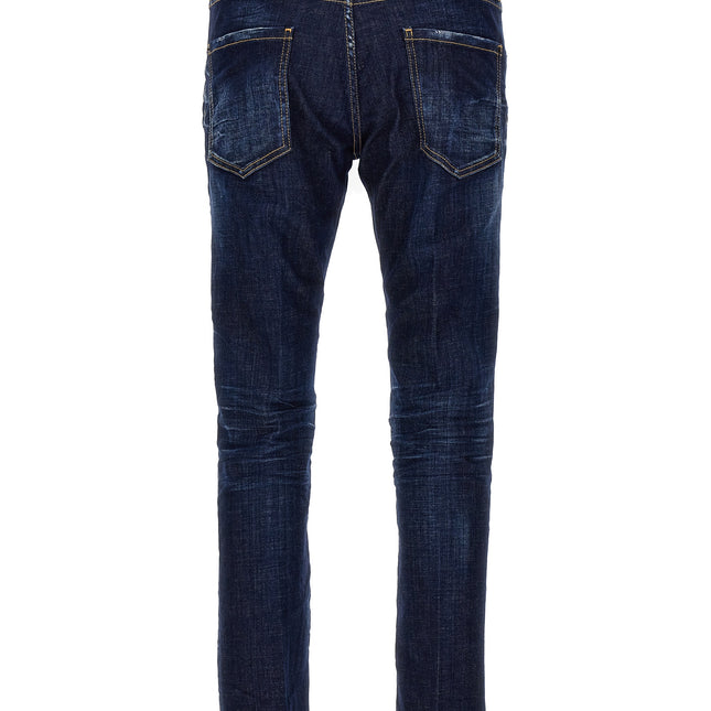 Dsquared² Blue Cotton Skinny Jeans