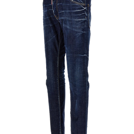Dsquared² Blue Cotton Skinny Jeans