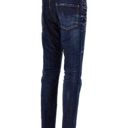 Dsquared² Blue Cotton Skinny Jeans