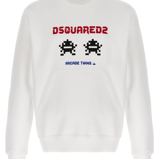 Dsquared² White Cotton Sweatshirt