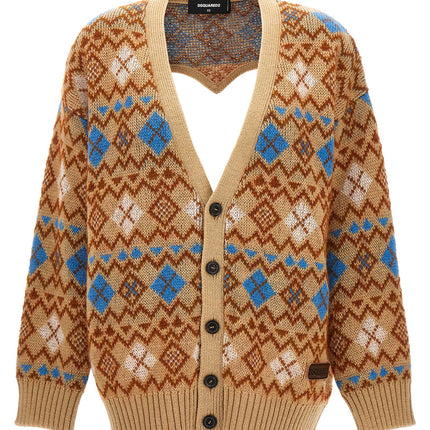 Dsquared² Multicolor Wool Cardigan