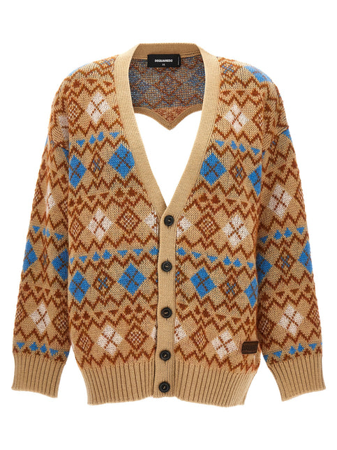 Dsquared² Multicolor Wool Cardigan