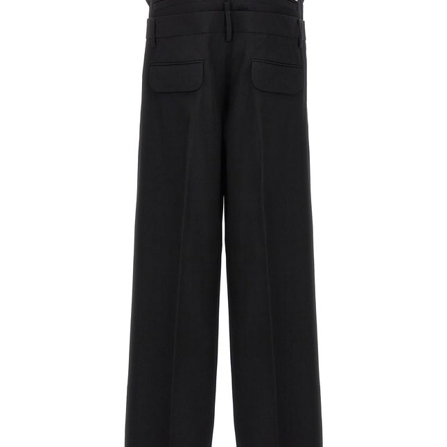 Dsquared² Black Virgin Wool Dress Pants
