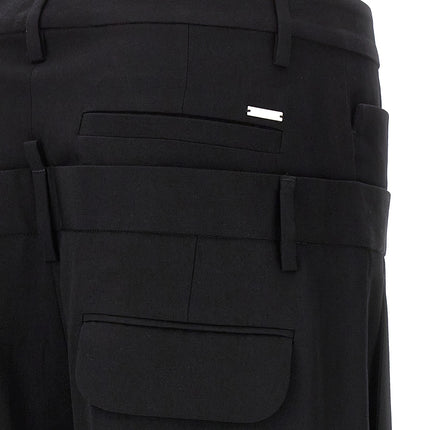 Dsquared² Black Virgin Wool Dress Pants
