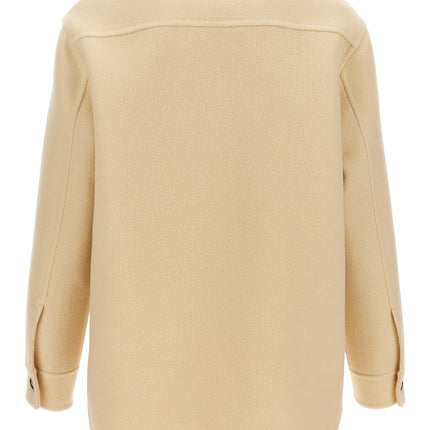 Jil Sander Beige Virgin Wool Coat