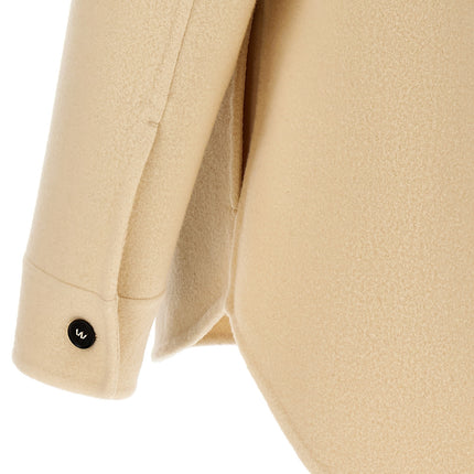 Jil Sander Beige Virgin Wool Coat